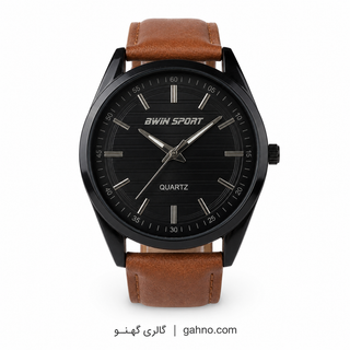 ساعت مچی عقربهای مردانه Bwin Sport M1064G بند چرمی