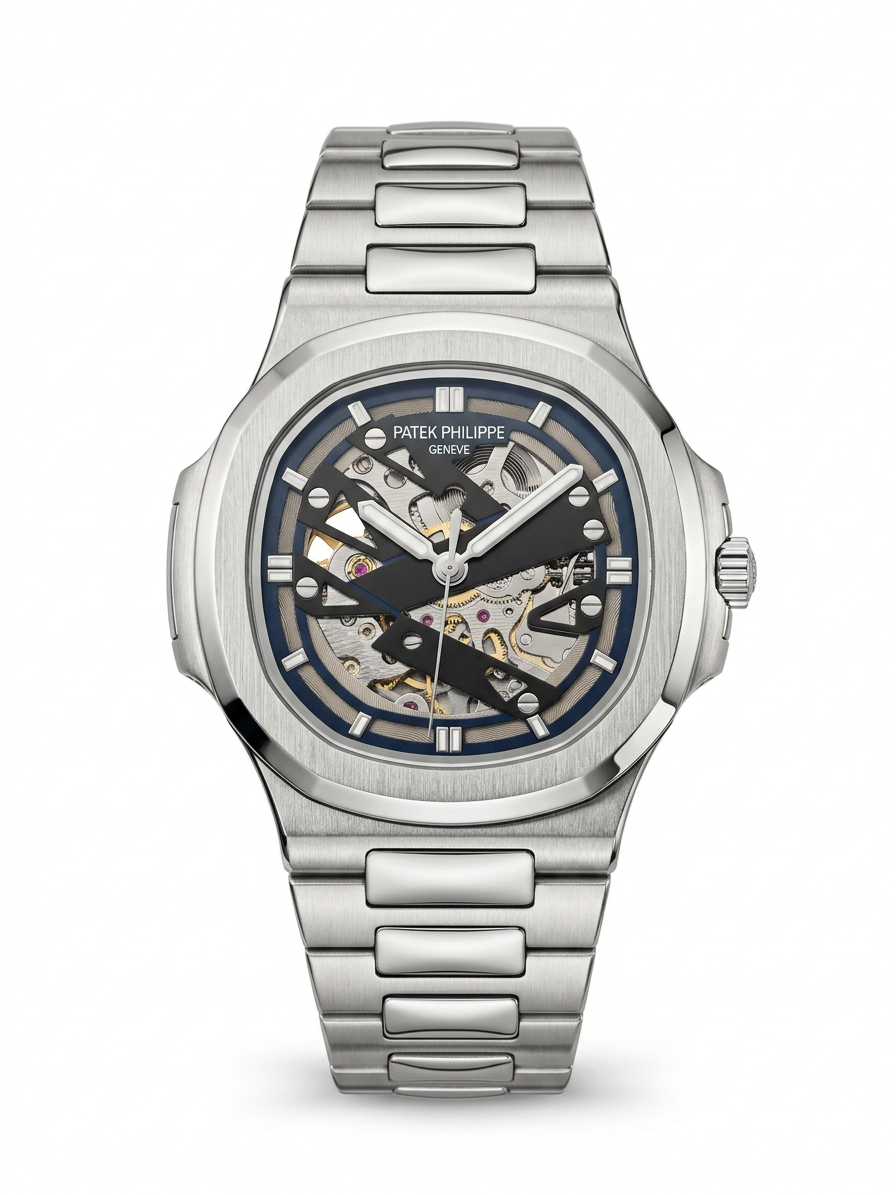 ساعت مچی مردانه پتک فیلیپ (Patek Philippe) اسکلتون اتوماتیک بند استیل