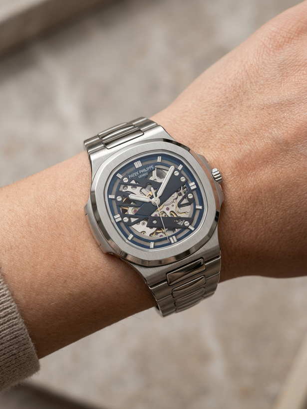 ساعت مچی مردانه پتک فیلیپ (Patek Philippe) اسکلتون اتوماتیک بند استیل